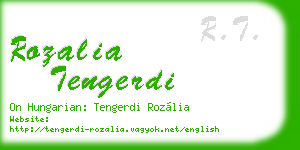rozalia tengerdi business card