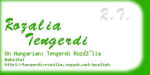 rozalia tengerdi business card